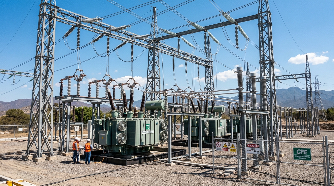 Construcción de S.E. Poniente Banco 1 (Alimentadores 13.8 kV)